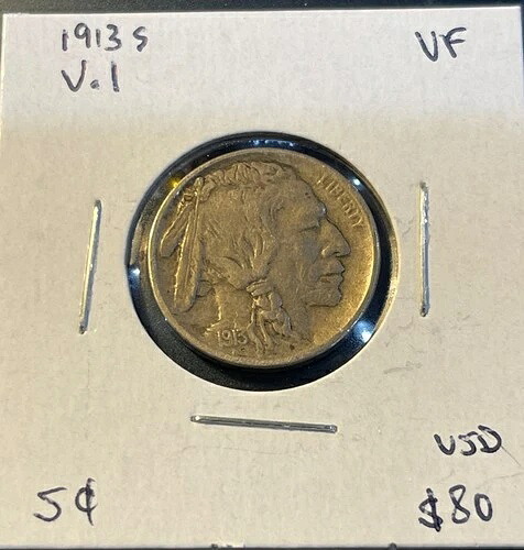 1913年代のアメリカ合衆国5セント硬貨 - バッファローニッケル