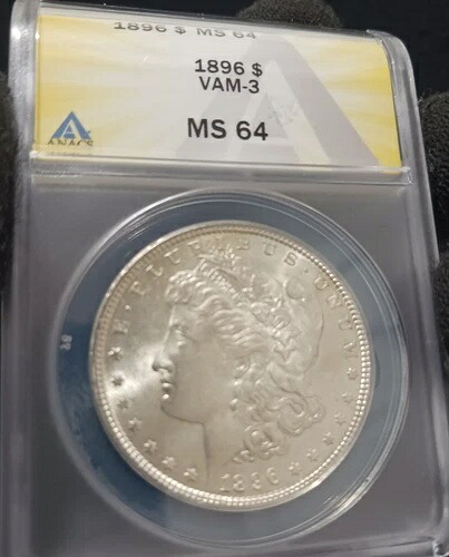 1896 P モーガン シルバー ドル * 明るい白の光沢 * MS 64 VAM-3!｜WORLD RESOURCE【QUEEN店】