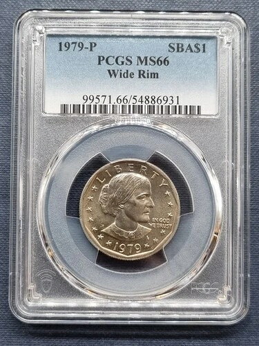 1979年 P スーザン・B・アンソニー ドル $1 近日発行 ワイドリム 高品位 PCGS MS66 #94804｜WORLD RESOURCE【QUEEN店】