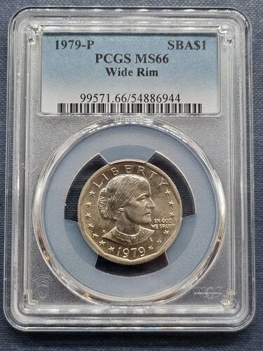 1979年 P スーザン B. アンソニー ドル $1 ほぼ日付 ワイドリム ハイグレード PCGS MS66 #94791-|WORLD RESOURCE【QUEEN店】