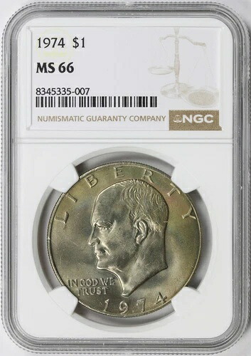 1974年 アイゼンハワー・ダラー アイク 1ドル NGC MS66|WORLD RESOURCE【QUEEN店】
