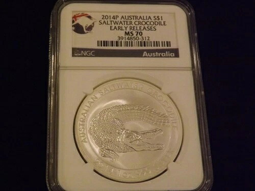 2014-P ソルトウォーター クロコダイル 初期リリース NGC MS 70-|WORLD RESOURCE【QUEEN店】