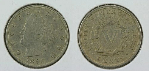 1896年 リバティニッケル XF+50IE-｜WORLD RESOURCE【QUEEN店】 46,860円