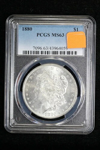 1880年 モーガンドル PCGS MS63 3WYA-|WORLD RESOURCE【QUEEN店】