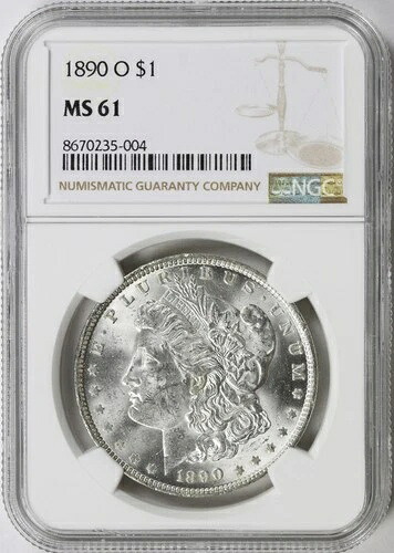 1890年-O $1モーガンシルバードル NGC MS61-｜WORLD RESOURCE【QUEEN店】