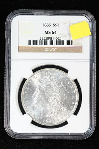 1885年 モルガン・ダラー NGC MS64 3W3O|WORLD RESOURCE【QUEEN店】