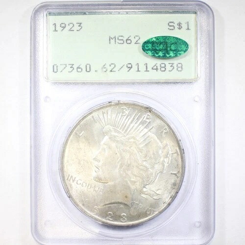 1923年 $1 PCGS/CAC MS62 ラトラー -ピースドル-｜WORLD RESOURCE【QUEEN店】