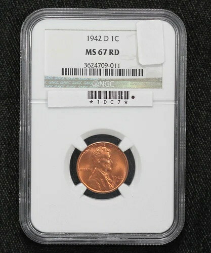 1942-D リンカーン・ウィート・セント NGC MS-67 レッド 10C7|WORLD RESOURCE【QUEEN店】