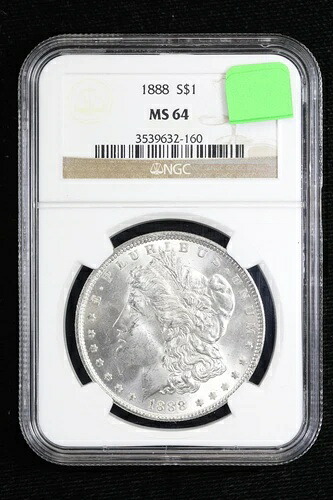 1888年モルガン・ダラー NGC MS64 39TJ|WORLD RESOURCE【QUEEN店】