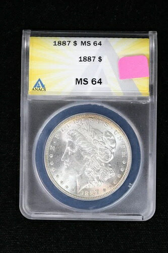 1887年モルガン・ダラー ANACS MS64 39UL|WORLD RESOURCE【QUEEN店】