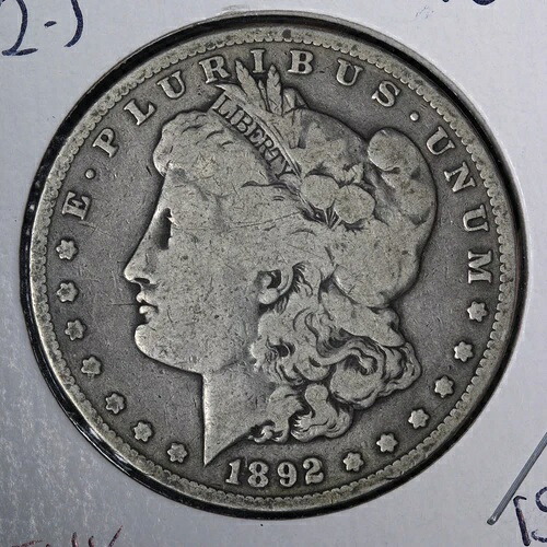 1892-S モルガン銀貨 CHOICE VG E313 THK｜WORLD RESOURCE【QUEEN店】