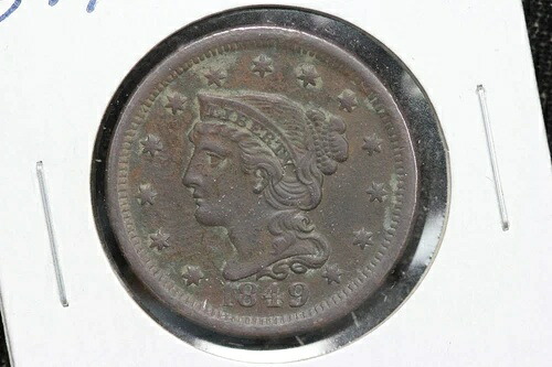 1849年製 編み込みヘア ラージセント XF+ 4AGC|WORLD RESOURCE【QUEEN店】