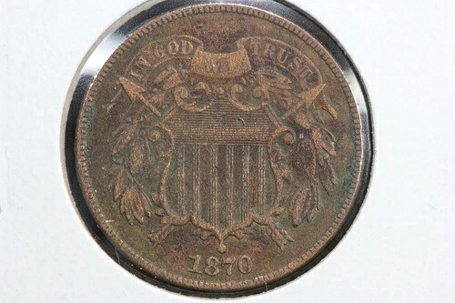1870年 2セント硬貨 XF 4P1N|WORLD RESOURCE【QUEEN店】