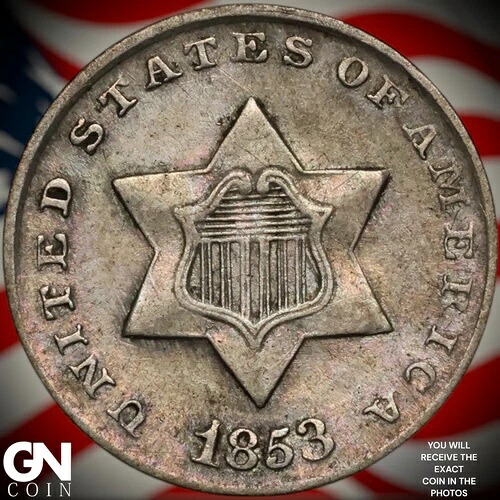 1853年 3セント銀貨 A5011｜WORLD RESOURCE【QUEEN店】
