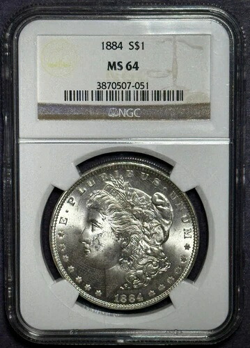 1884年モルガン銀貨 - NGC MS64|WORLD RESOURCE【QUEEN店】