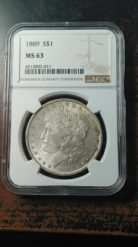 1889年 モルガン銀貨 1ドル NGC MS63 VAM 25 ダブルイヤーファーデイト 2986|WORLD RESOURCE【QUEEN店】