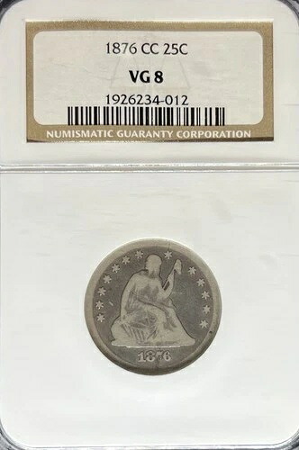 1876-CC リバティ座像 クォーター VG8 NGC (#PA1926234012)｜WORLD RESOURCE【QUEEN店】 46,860円
