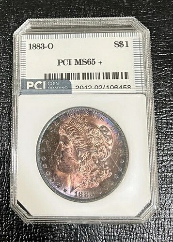 1883-O モルガン銀貨、美しいトーンの PCI 65、+ 希少な掘り出し物、より良い日付|WORLD RESOURCE【QUEEN店】