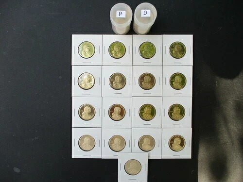 完全なSacagawea Mint State P, D /プルーフ $ 2000-2016 チューブ & 2 x 2 (51) コイン-｜WORLD RESOURCE【QUEEN店】