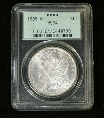 1885年-O モーガンシルバードル PCGS MS 64-|WORLD RESOURCE【QUEEN店】