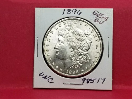 1896年 モーガン シルバー ドル ジェム BU トーン リム #98517 マイルドトーン - 56Z｜WORLD RESOURCE【QUEEN店】