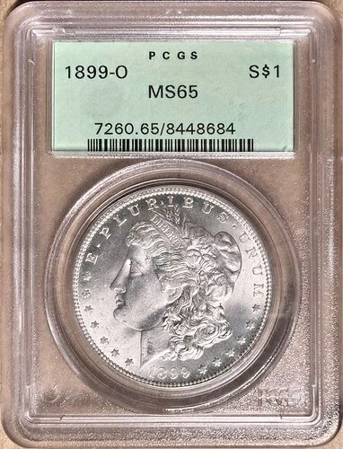 1899-O PCGS MS65 モルガン銀貨 1ドル - オールドグリーンホルダー - OGH｜WORLD RESOURCE【QUEEN店】