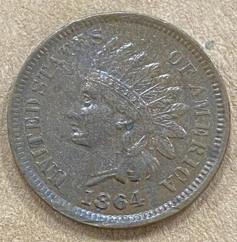 1864 年インディアン ヘッド セント ペニー L リボン付き。｜WORLD RESOURCE【QUEEN店】