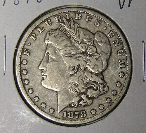 1878-CC モルガン銀貨 VF カーソンシティ造幣局ドル (51123)｜WORLD RESOURCE【QUEEN店】