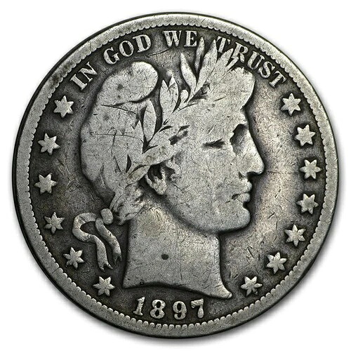 1897-O バーバー ハーフダラー VG