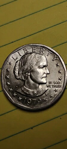 1979-P SBA$1 ワイドリム スーザン・B・アンソニー ドル ほとんど流通していない