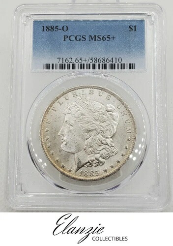 1885-O モルガン銀貨 PCGS MS65+
