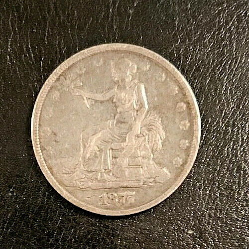 1877 年貿易ドル、豪華で希少な 90% 銀の 1 ドル硬貨、これまでに 3,039,000 枚のみの鋳造!