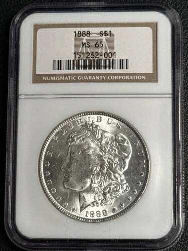 1888年モルガン銀貨 NGC MS-65