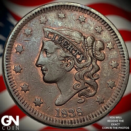 1838年 コロネットヘッド ラージセント M5272
