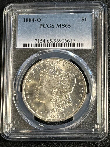 1884年 O モルガン銀貨 PCGS MS-65
