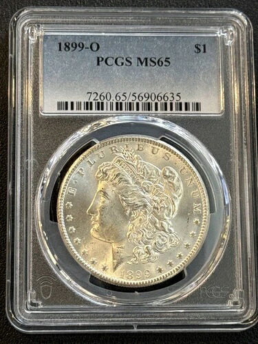 1899 O モルガン銀貨 PCGS MS-65