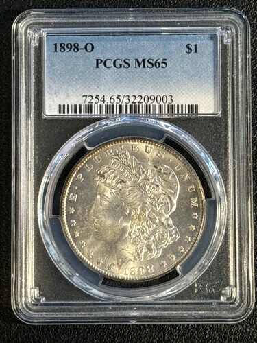 1898 O モルガン銀貨 PCGS MS-65