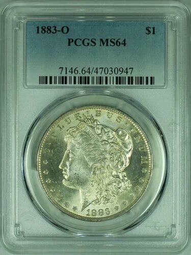 1883-O モルガン銀貨 PCGS MS-64 (36D)