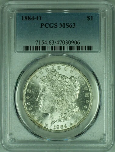 1884-O モルガン銀貨 PCGS MS-63 (36A)