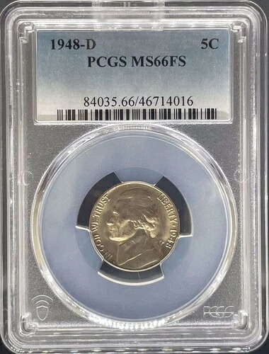 1948-D ジェファーソン ニッケル MS66FS PCGS (#PA46714016)