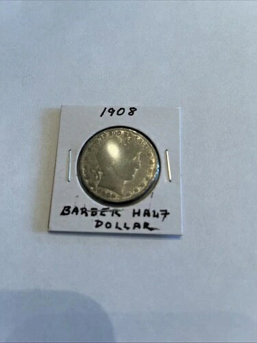 1908年バーバー銀貨ハーフドル硬貨