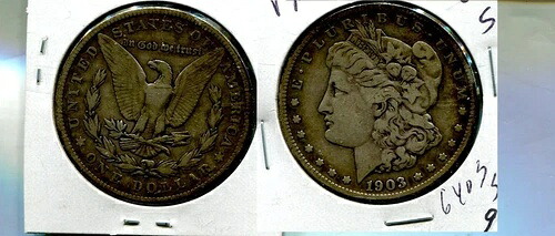 1903年製 モーガン シルバードル VF 6403S