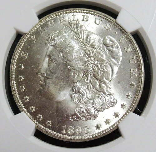 1898-O モルガン・ダラー。NGC MS65。