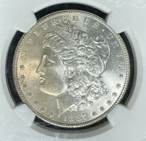 1887年 モーガン シルバードル ~ NGC - MS 65 ~ 美しいコイン ~ REF#77-050 58,685円