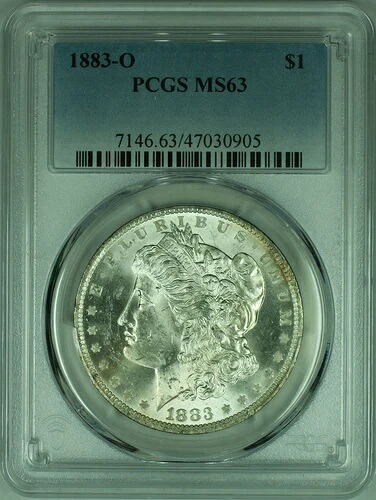 1883-O モルガン銀貨 PCGS MS-63 (36I)