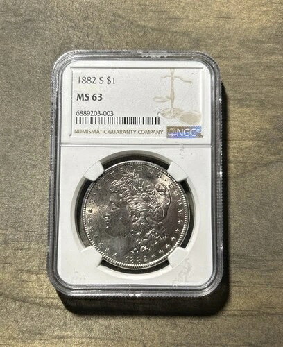 1882年 S モーガン銀貨 - NGCグレード MS63 44,330円