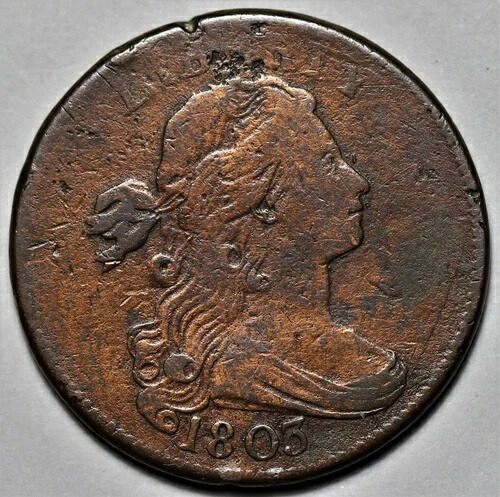 1803年 ドレープバスト ラージセント - 米国1セント銅貨