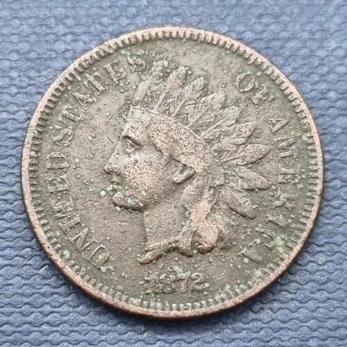 1872年 インディアンヘッド セント 1セント 優良グレード 環境損傷 #49516 56,100円