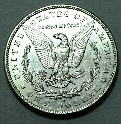 1897-S UNC モルガン ダラー 素晴らしい日付の米国銀貨!