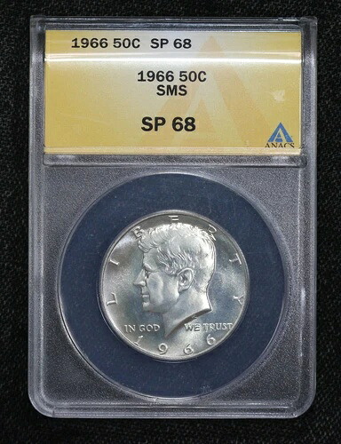 1966年ケネディハーフダラースペシャルミントセット発行ANACS SP68 4XJW 56,100円
